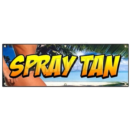 Signmission SPRAY TAN BANNER SIGN tanning salon spa signs sun suntanned salon tans B-72 Spray Tan